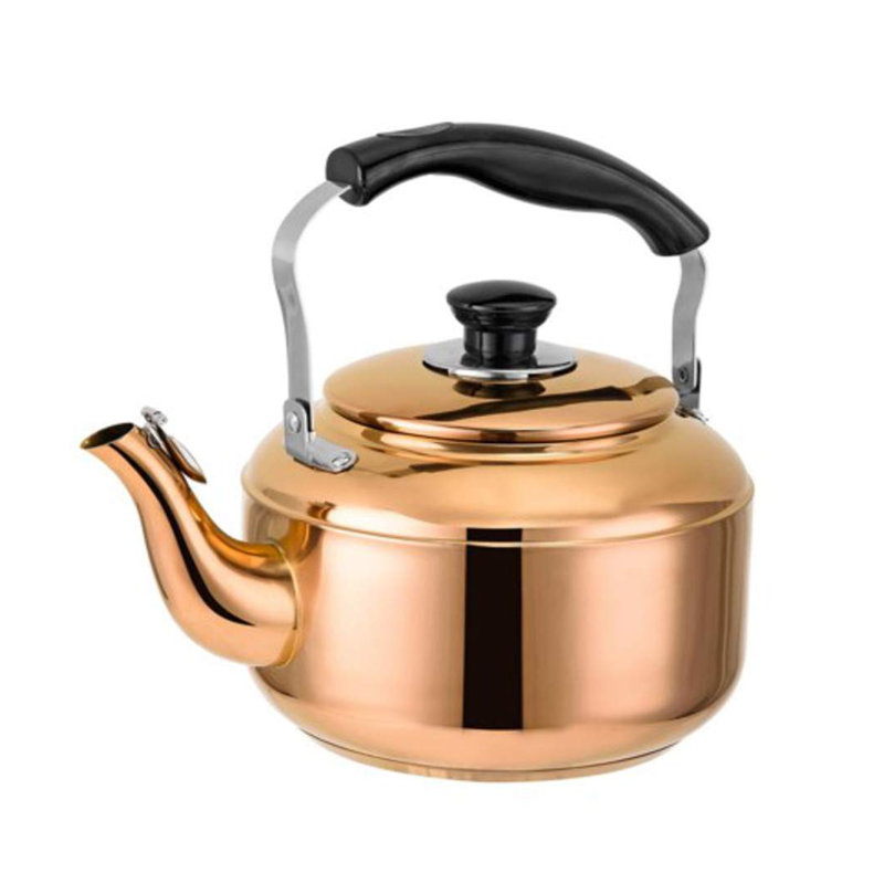 LavoHome 3 Litre Stove Top Copper Stainless Steel Tea Kettle With